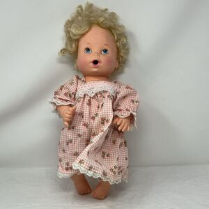 Baby Alive Doll Kenner Vintage 1990 Blonde Hair Blue Eyes NON-WORKING